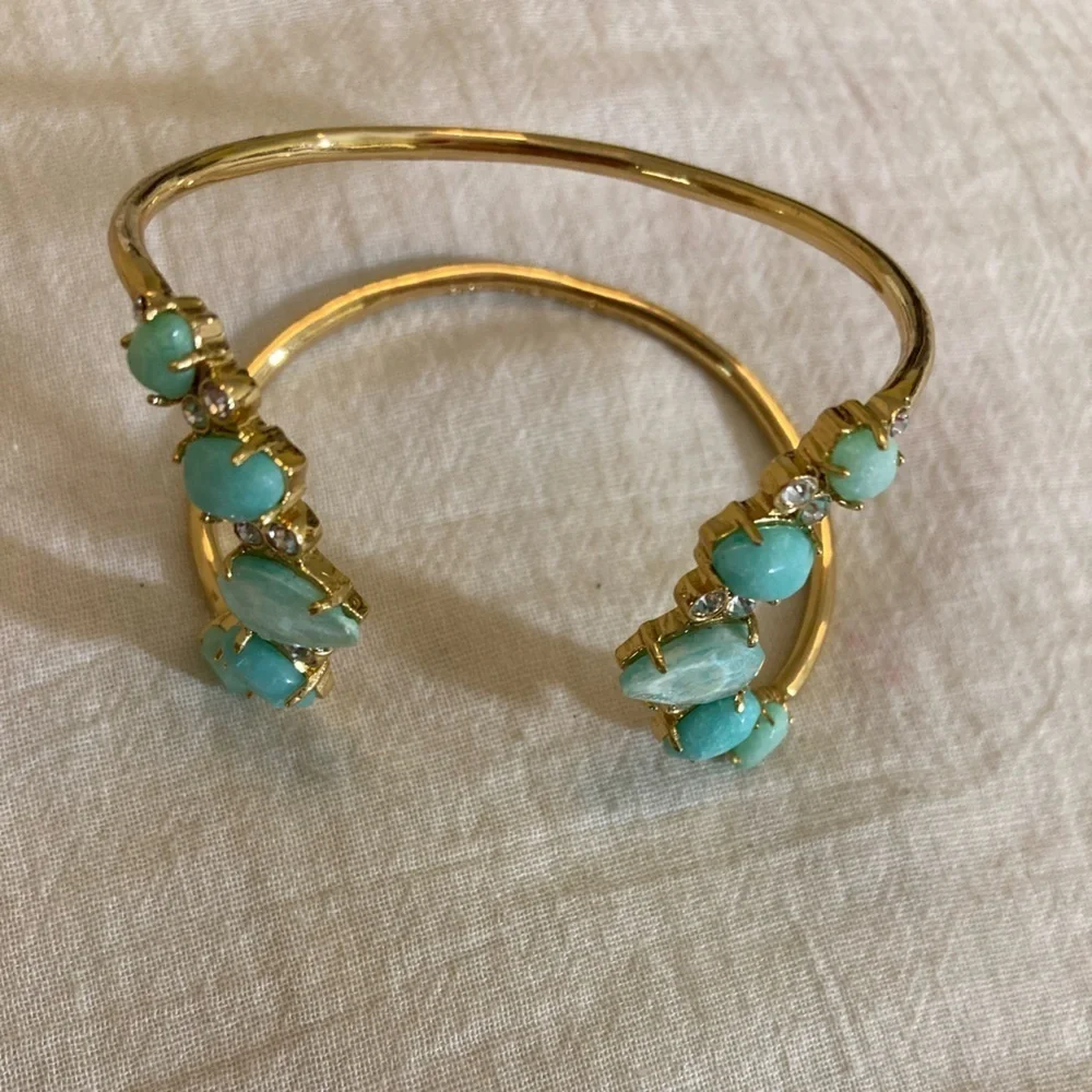 Kate‎ Spade NY Open Cuff Bracelet with Gorgeous Stones - Picture 9 of 9